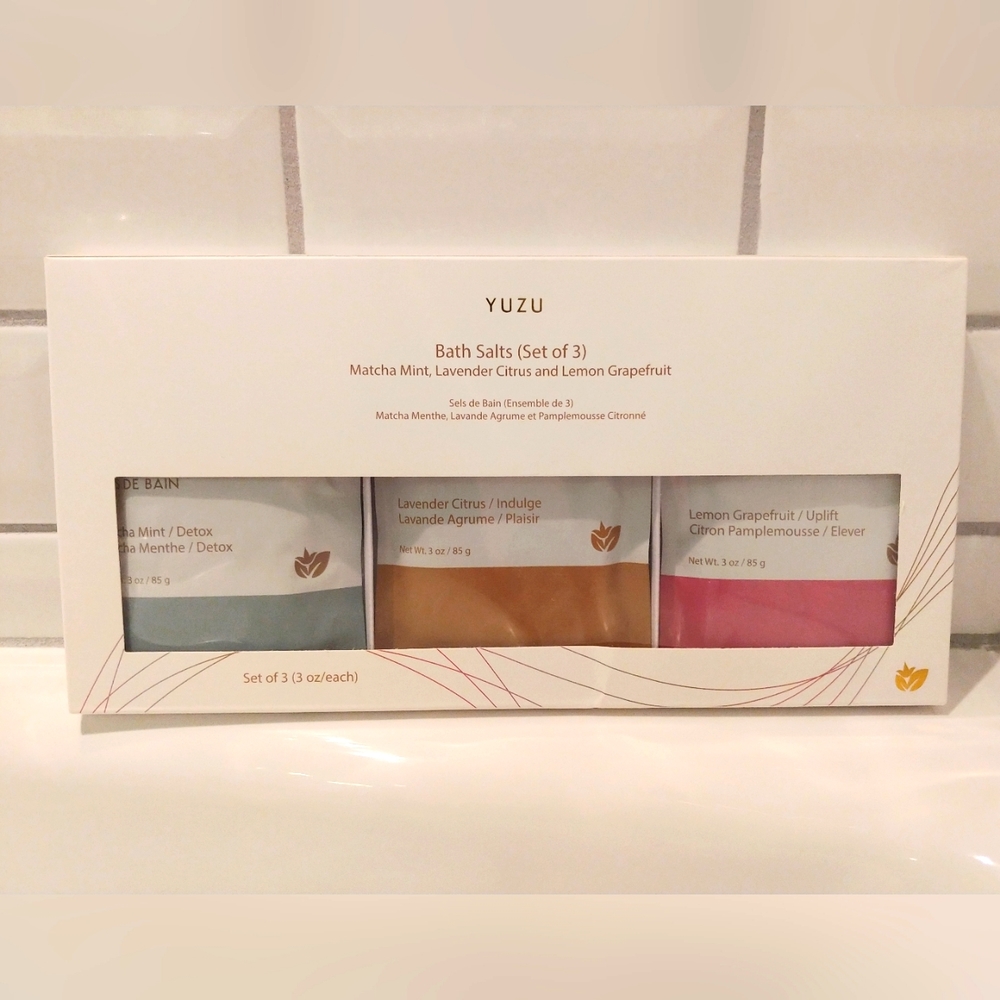 ✅Yuzu - Bath Salts - Set of 3